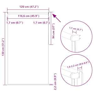 Roleta zatemňovací 120x130 cm šířka látky 116,6 cm polyester - obrázek 18