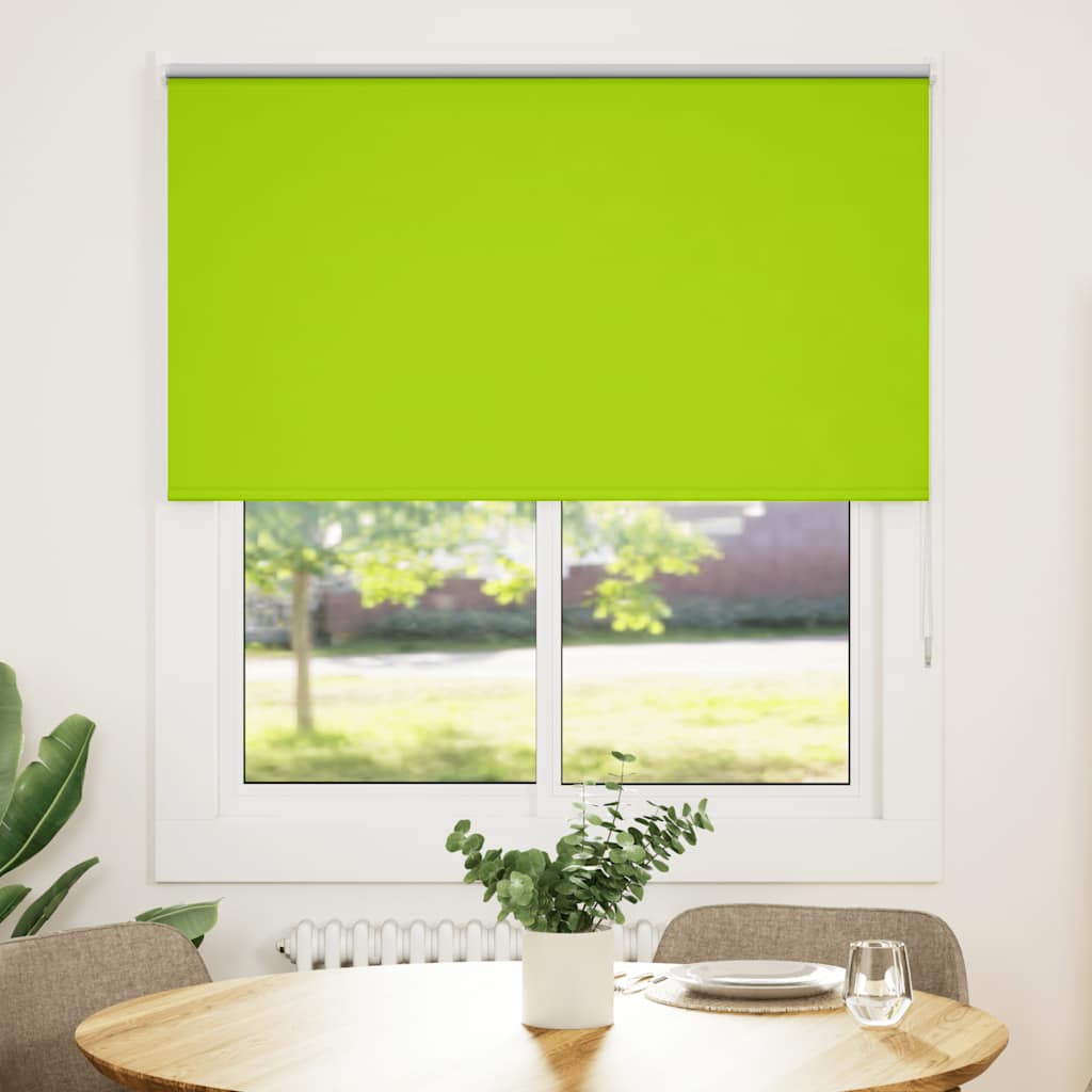 vidaXL Roleta Zatemnenie listy zelené 120x150 cm Šírka látky 116,6 cm