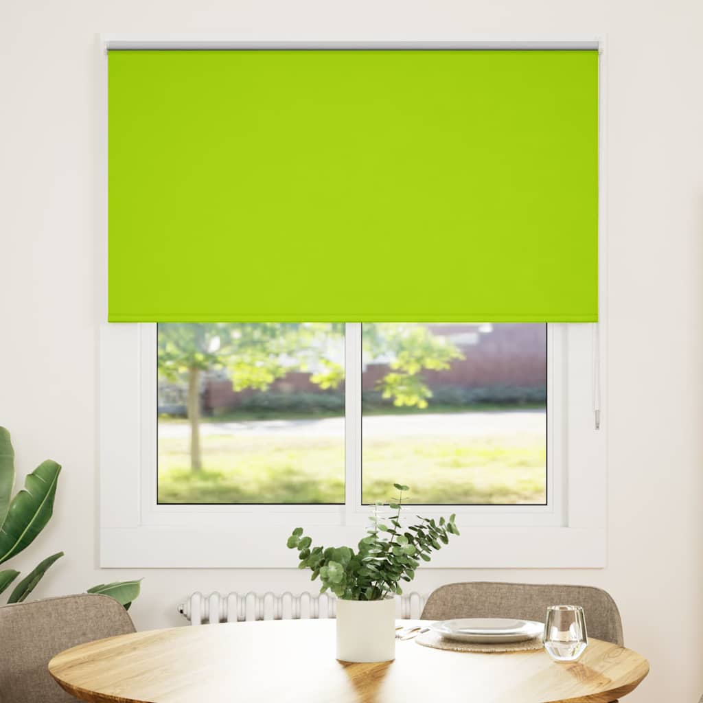 vidaXL Rullaverho Blackout lehdet vihreitä 125x150 cm Kankaan leveys