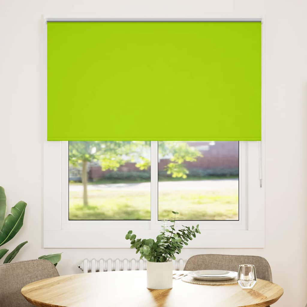 vidaXL roleta Blackout listy zelené 140x150cm Šírka látky 136,6 cm