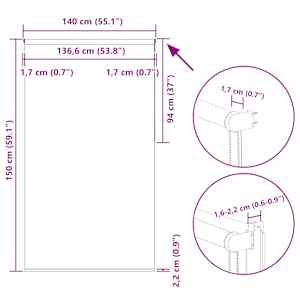 Roleta zatemňovací 140x150 cm šířka látky 136,6 cm polyester - obrázek 18