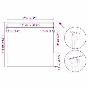 Roleta zatemňovací 165x175 cm šířka látky 161,6 cm polyester - obrázek 18