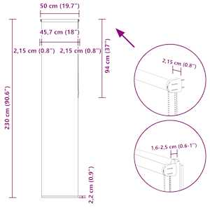 Roleta zatemňovací 50x230 cm šířka látky 45,7 cm polyester - obrázek 18