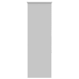 vidaXL Ruloo pimendav helehall 40x130 cm Kanga laius 35,7 cm pol&uuml;ester