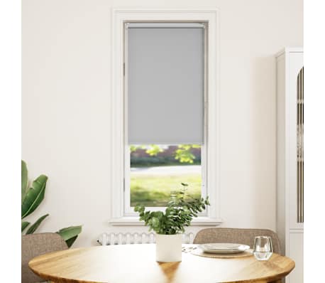 vidaXL Verdunkelungsrollo Hellgrau 50x130 cm Stoffbreite 45,7 cm
