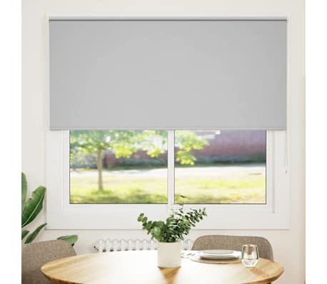 vidaXL Verdunkelungsrollo Hellgrau 155x150cm Stoffbreite 151,6cm