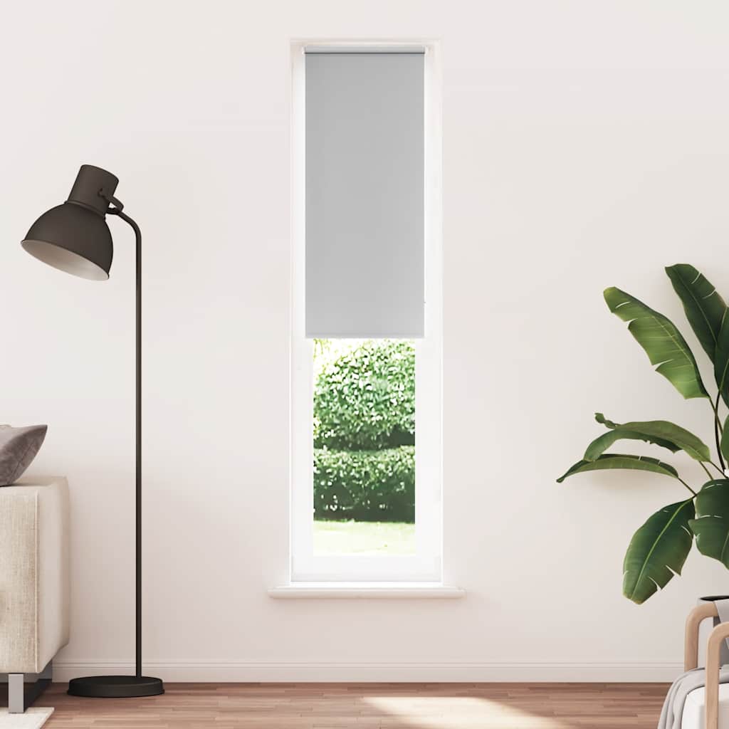 vidaXL roleta Blackout svetlo šedá 50x210 cm Šírka látky 45,7 cm
