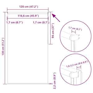 Roleta zatemňovací 120x130 cm šířka látky 116,6 cm polyester - obrázek 18