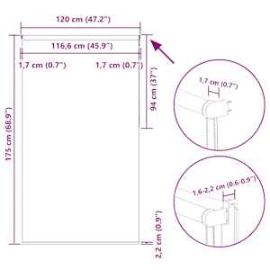 Roleta zatemňovací 120x175 cm šířka látky 116,6 cm polyester - obrázek 18