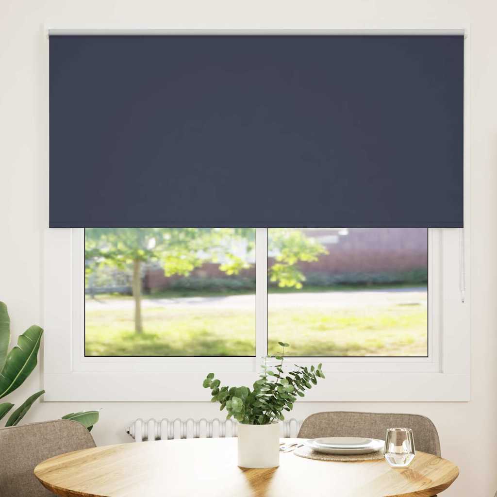 vidaXL Rolgordijn verduisterend 155x175 cm stofbreedte 151,6 cm blauw afbeelding