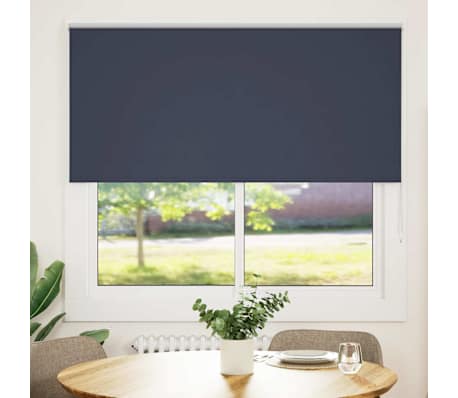 vidaXL Rolgordijn verduisterend 155x175 cm stofbreedte 151,6 cm blauw