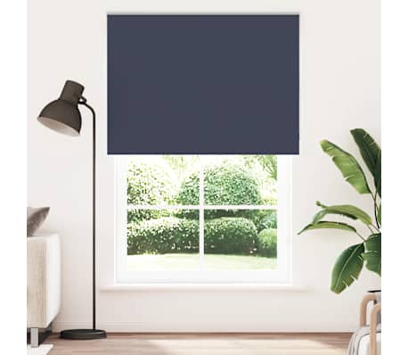 vidaXL Verdunkelungsrollo Marineblau 145x210 cm Stoffbreite 141,6 cm