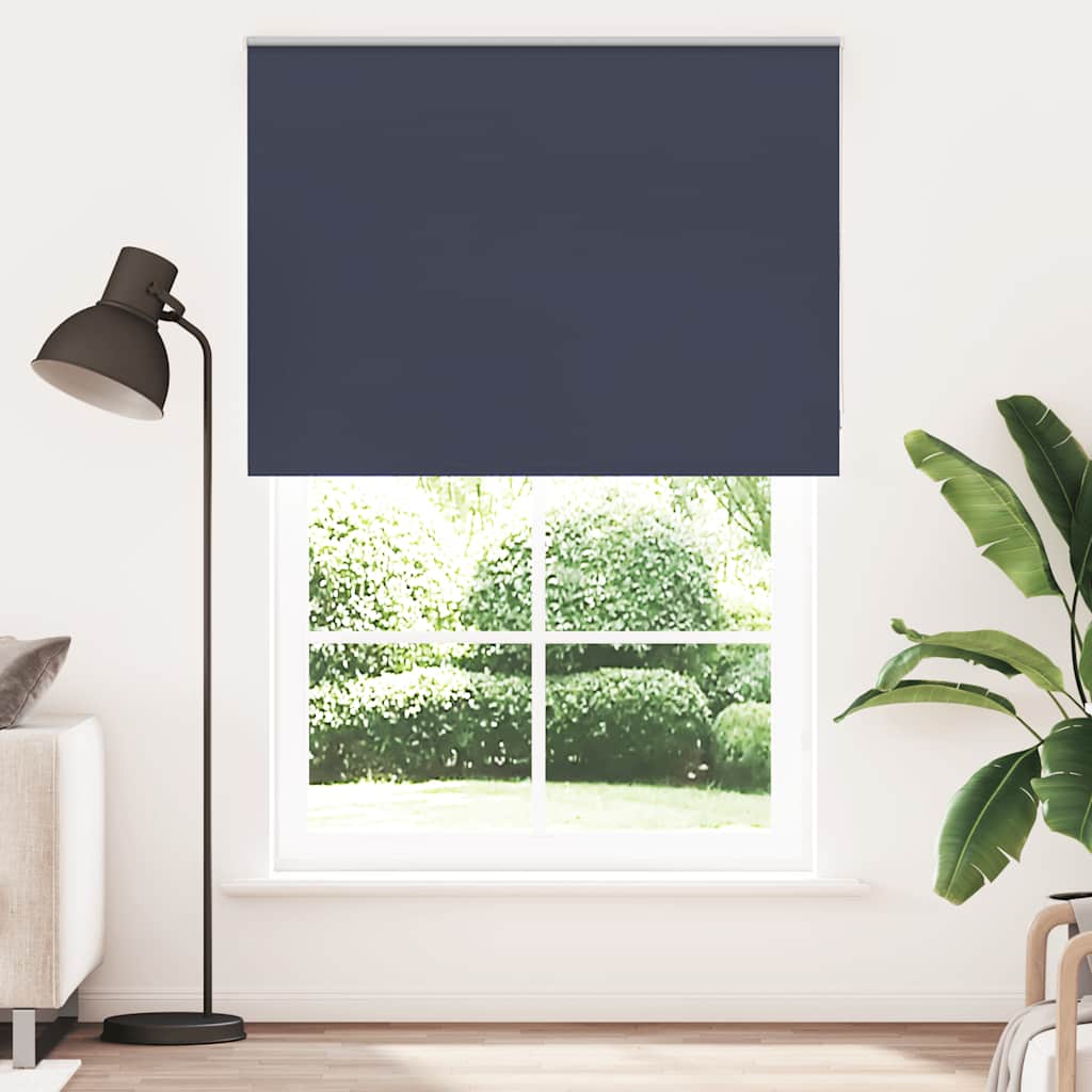 vidaXL Rolgordijn verduisterend 150x230 cm stofbreedte 146,6 cm blauw afbeelding