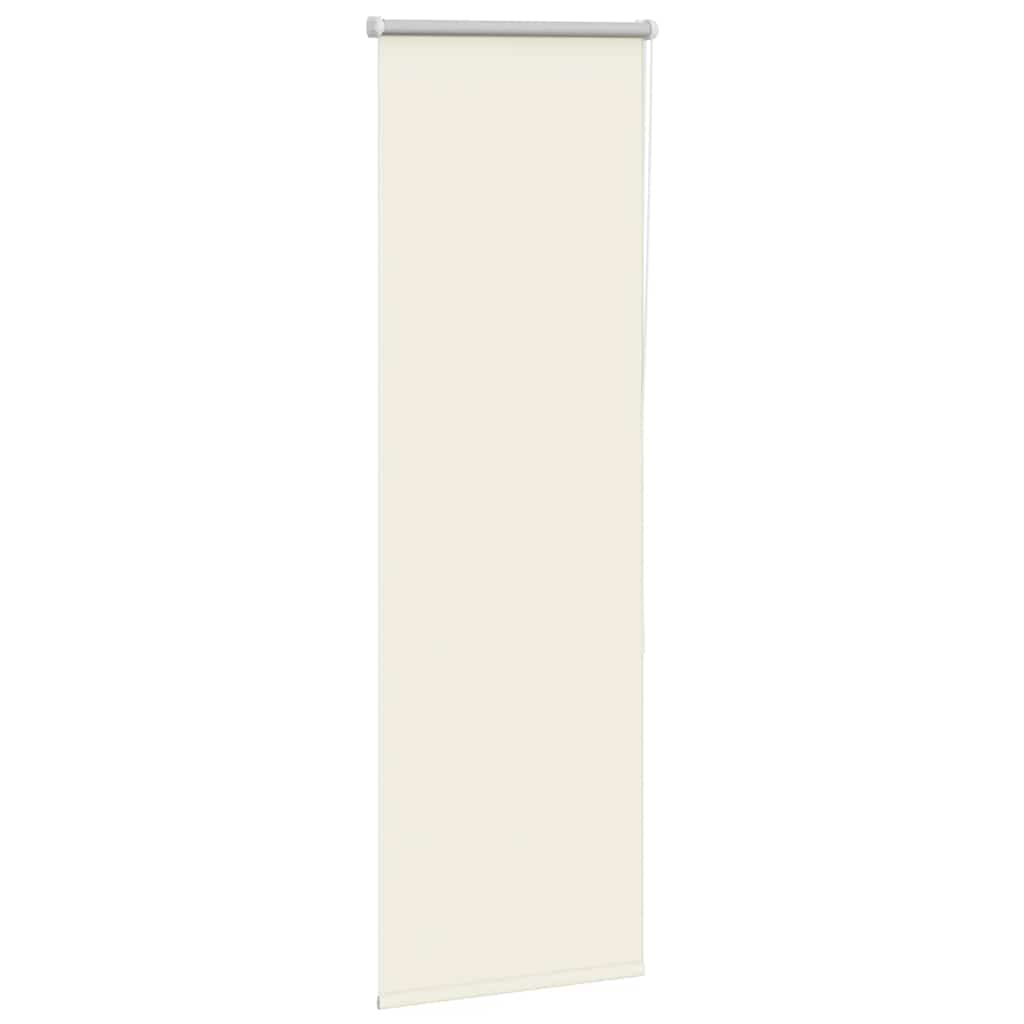 vidaXL Rolgordijn verduisterend 40x130 cm stofbreedte gebroken wit afbeelding