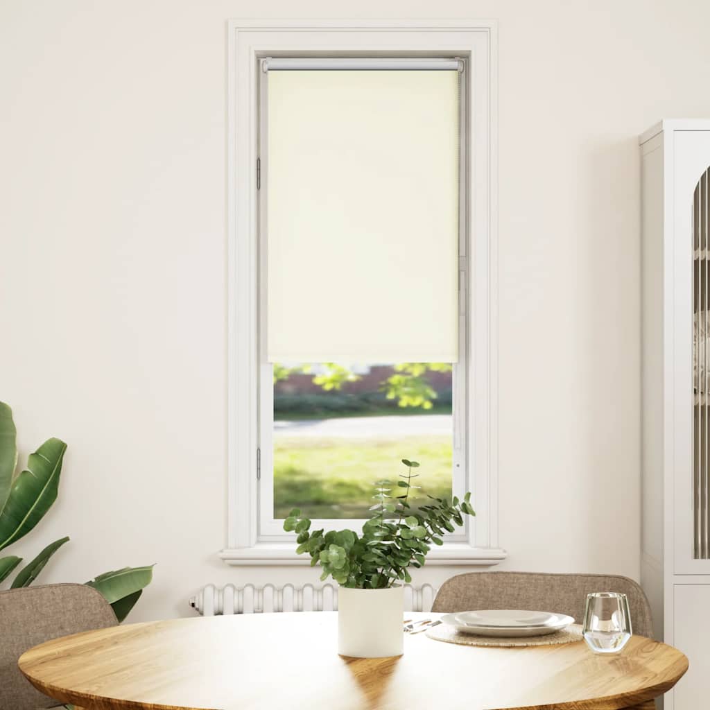 vidaXL Rolgordijn verduisterend 60x175 cm stofbreedte gebroken wit afbeelding