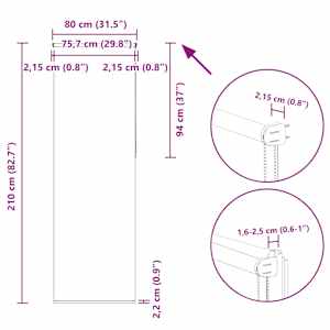 Roleta zatemňovací našedlá šířka látky 75,7 cm polyester - obrázek 18