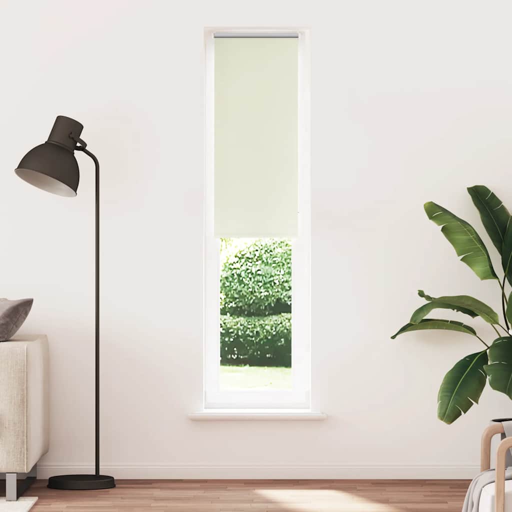 vidaXL Rolgordijn verduisterend 40x230 cm stofbreedte gebroken wit afbeelding