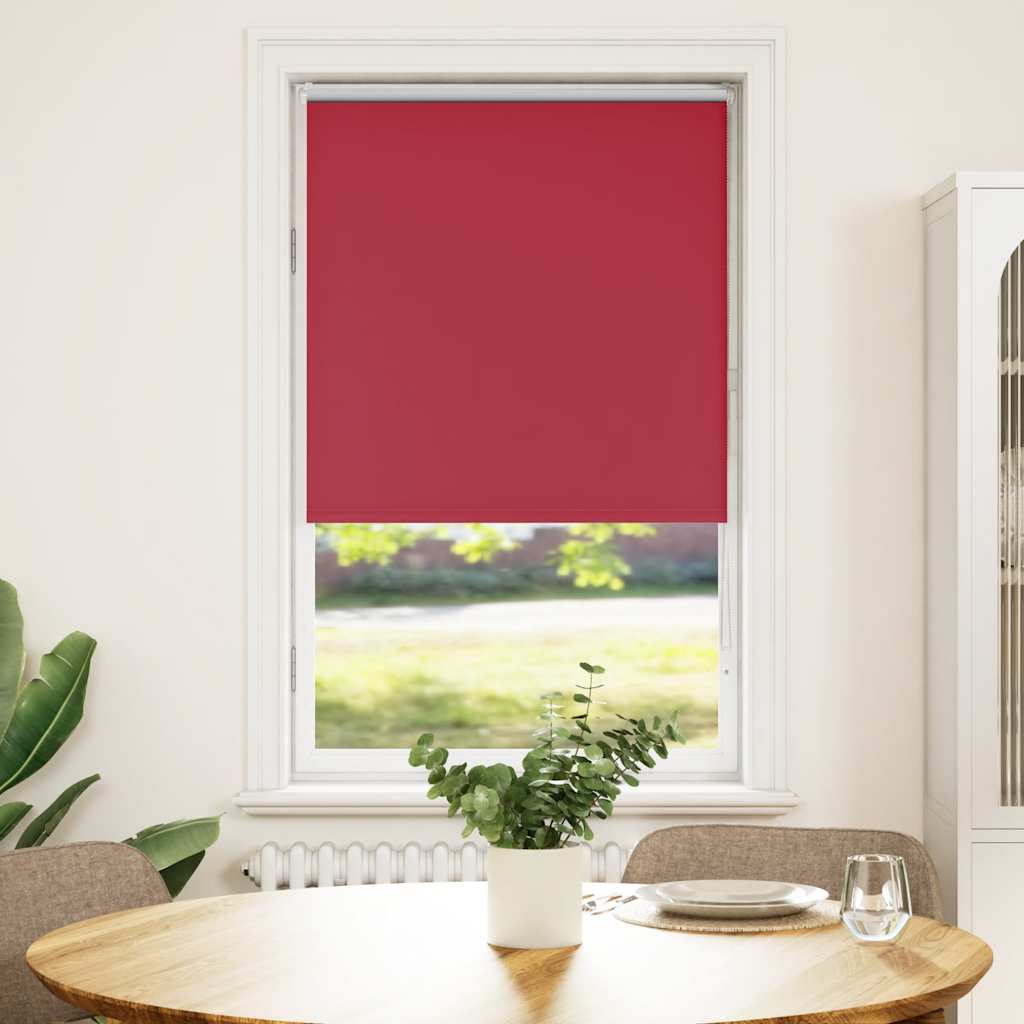 vidaXL Verdunkelungsrollo Rot 75x130 cm Stoffbreite 70,7 cm Polyester