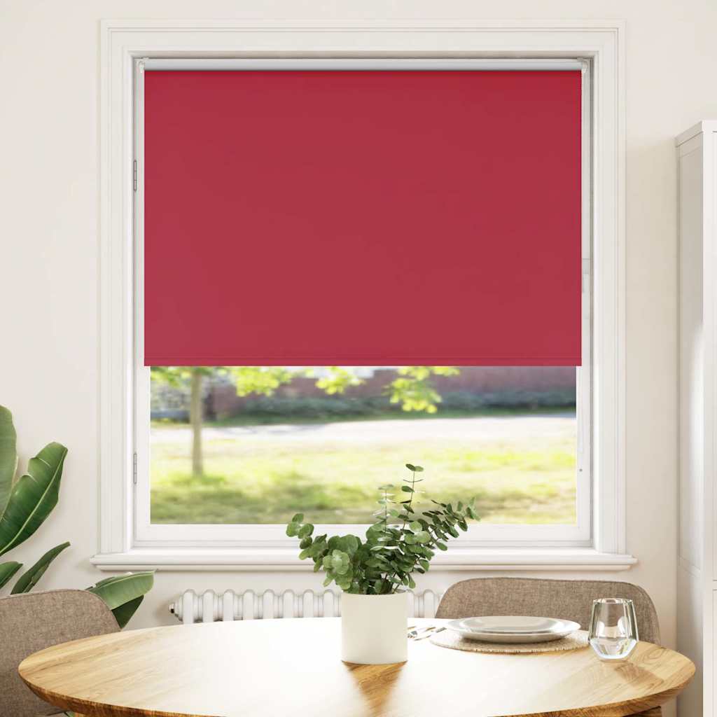 vidaXL Verdunkelungsrollo Rot 110x130cm Stoffbreite 105,7cm Polyester