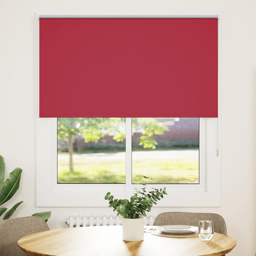 vidaXL Verdunkelungsrollo Rot 120x130cm Stoffbreite 116,6cm Polyester