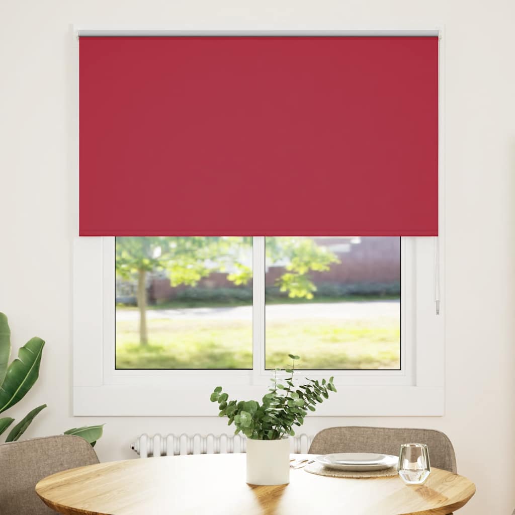 vidaXL Verdunkelungsrollo Rot 135x130cm Stoffbreite 131,6cm Polyester