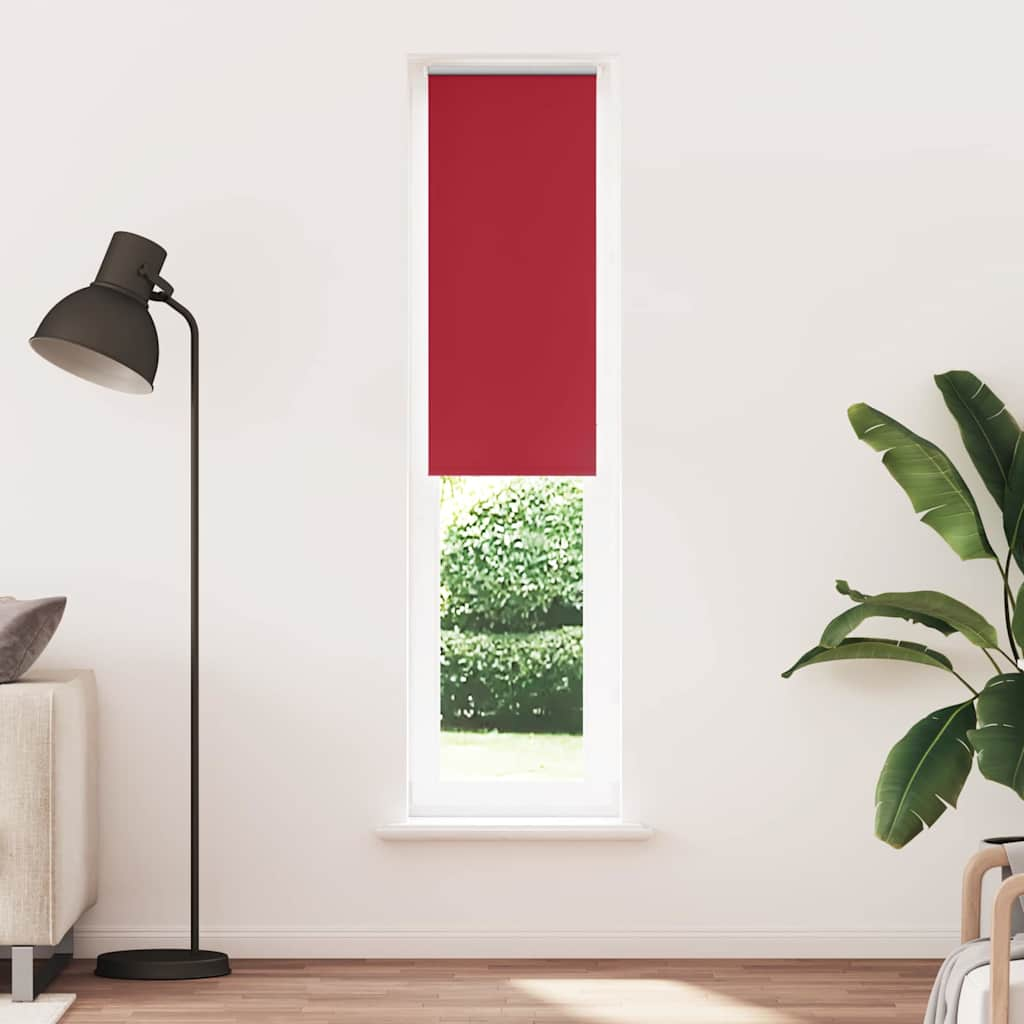 vidaXL Verdunkelungsrollo Rot 45x210 cm Stoffbreite 40,7 cm Polyester