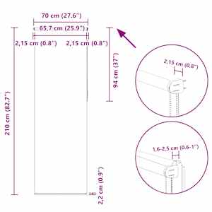 Roleta zatemňovací červená šířka látky 65,7 cm polyester - obrázek 17