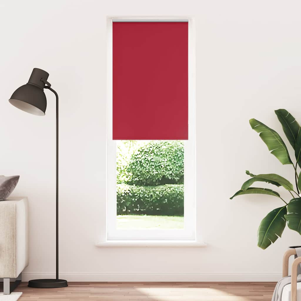 vidaXL Verdunkelungsrollo Rot 70x210 cm Stoffbreite 65,7 cm Polyester