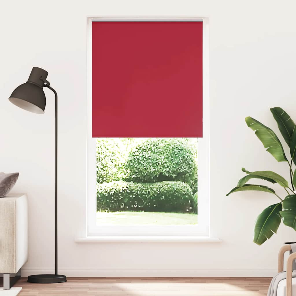 vidaXL Verdunkelungsrollo Rot 100x210cm Stoffbreite 95,7 cm Polyester