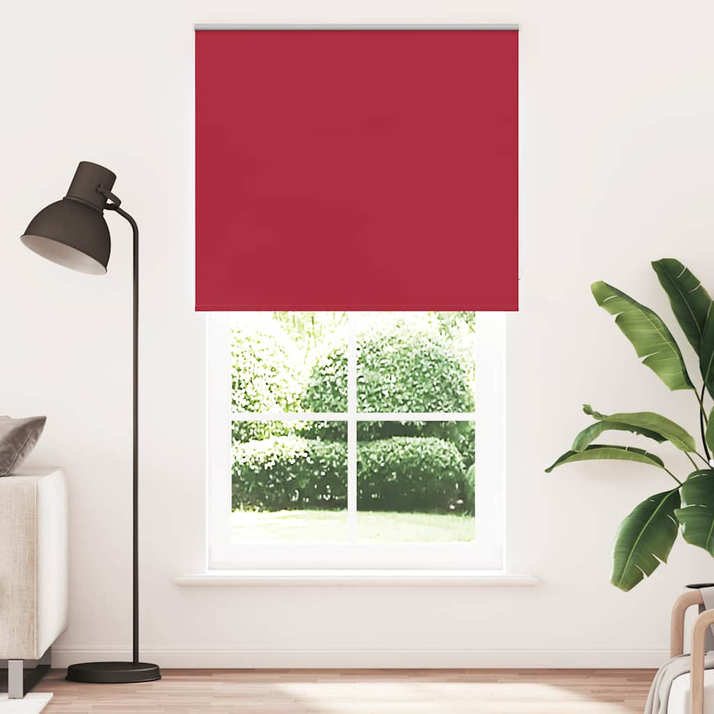 vidaXL Verdunkelungsrollo Rot 120x210cm Stoffbreite 116,6cm Polyester