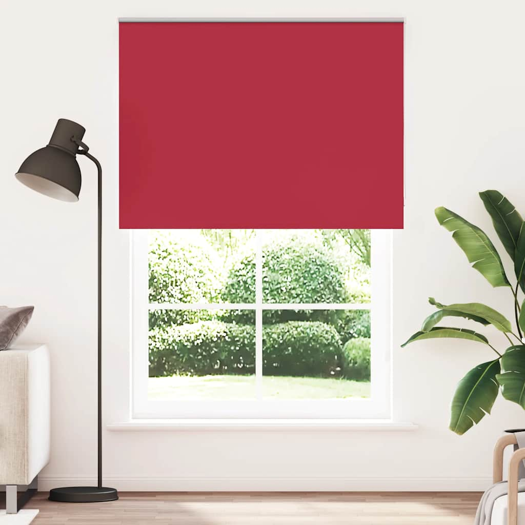 vidaXL Verdunkelungsrollo Rot 155x210cm Stoffbreite 151,6cm Polyester