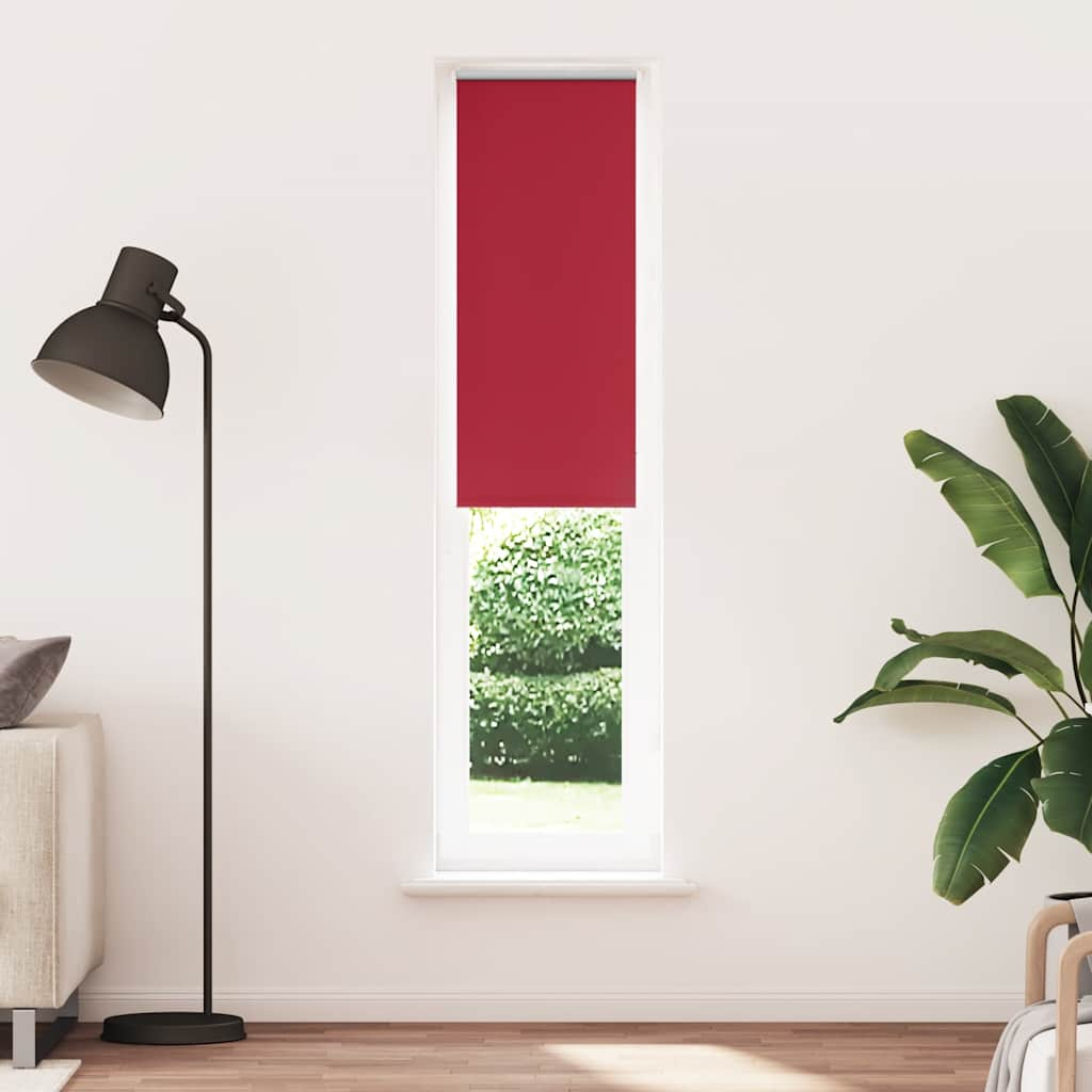 vidaXL Verdunkelungsrollo Rot 50x230 cm Stoffbreite 45,7 cm Polyester