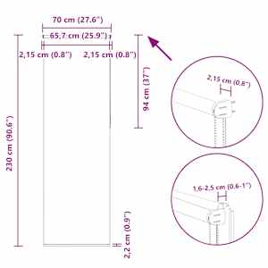 Roleta zatemňovací červená šířka látky 65,7 cm polyester - obrázek 18