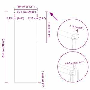 Roleta zatemňovací červená šířka látky 75,7 cm polyester - obrázek 18