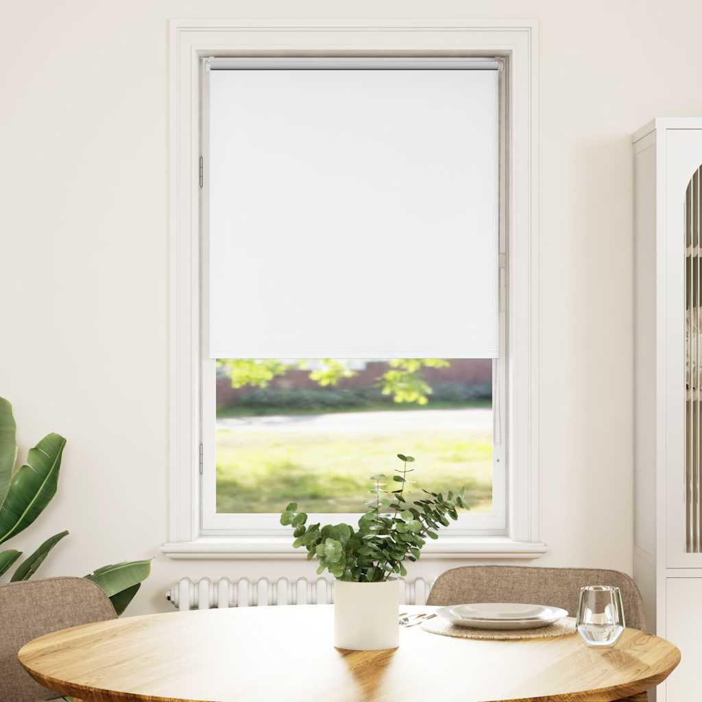 vidaXL Rullaverho Blackout valkoinen 65x150 cm Kankaan leveys 60,7 cm