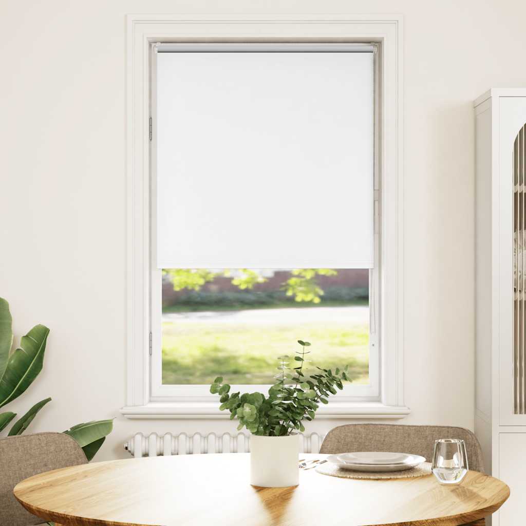 vidaXL Rolgordijn verduisterend wit 85x175cm stofbreedte 80,7 cm afbeelding
