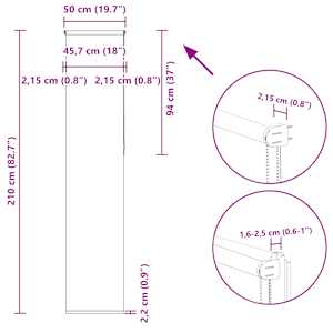 Roleta zatemňovací bílá 50x210 cm šířka látky 45,7 cm polyester - obrázek 18