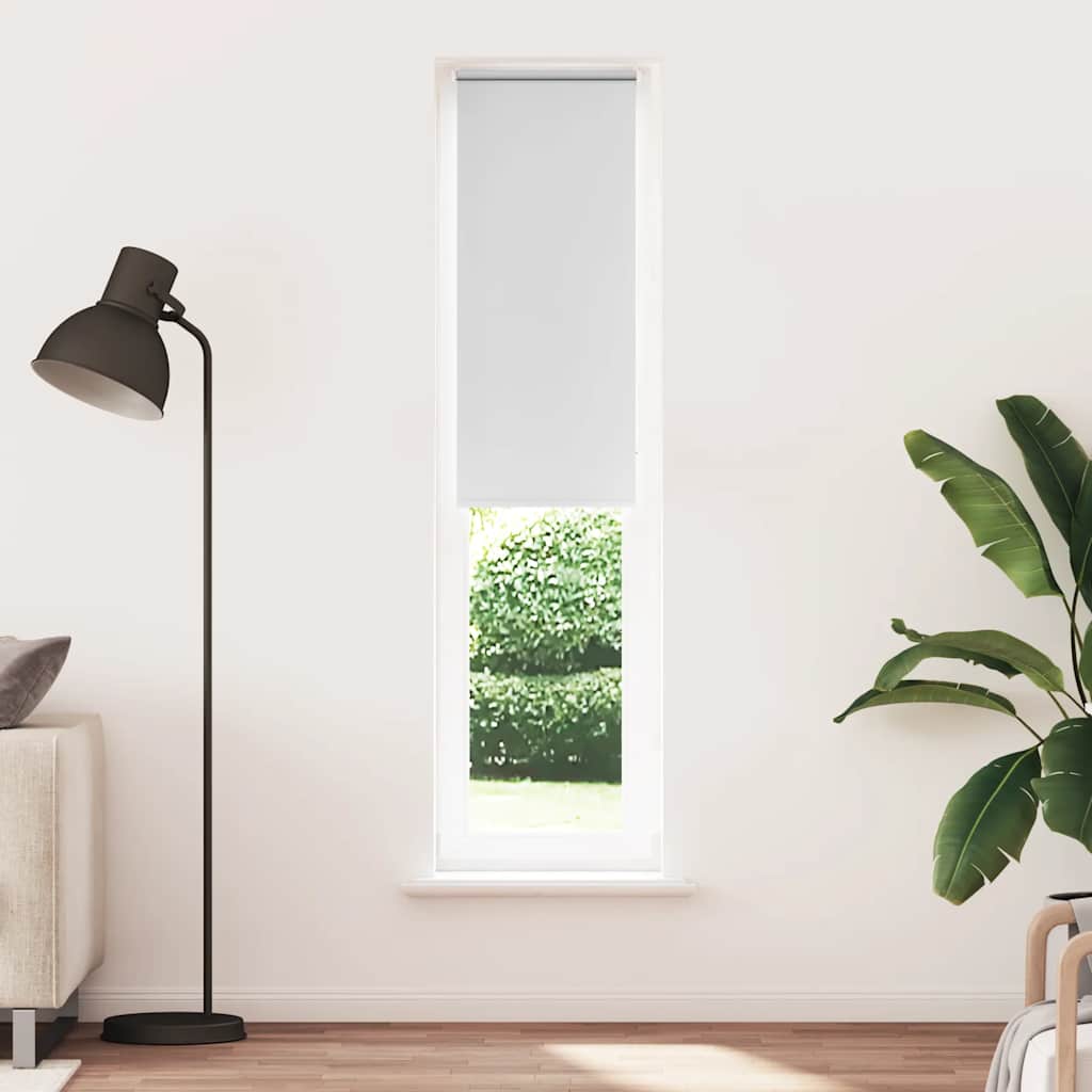 vidaXL Rolgordijn verduisterend 55x210cm stofbreedte 50,7 cm wit afbeelding