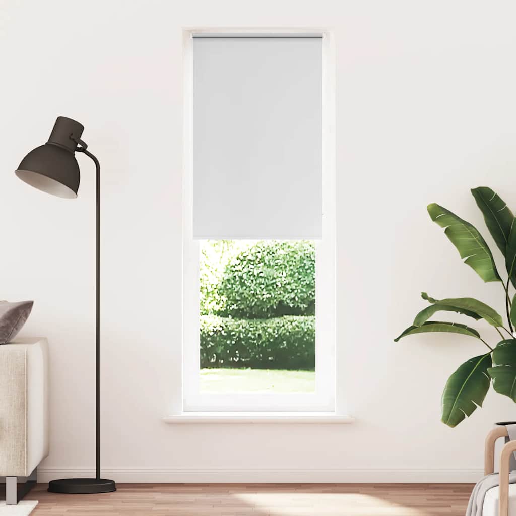vidaXL Rullaverho Blackout valkoinen 85x210 cm Kankaan leveys 80,7 cm
