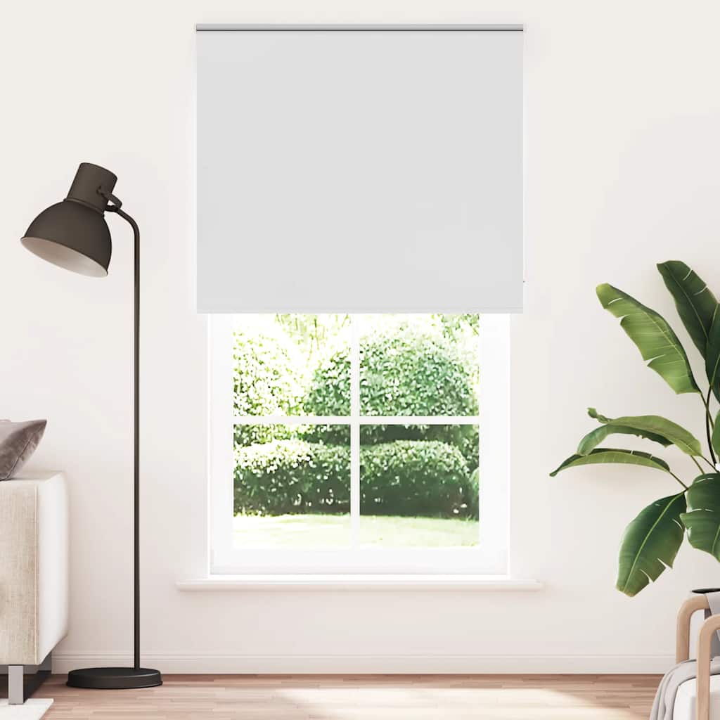 vidaXL Roleta Zatemnenie biela 140x210cm Šírka látky 136,6cm Polyester