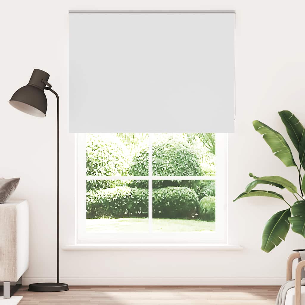 vidaXL Jaluză cu role opace alb 145x210 cm Lățime material 141,6 cm
