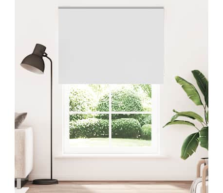 vidaXL Rolgordijn verduisterend 145x210 cm stofbreedte 141,6 cm wit