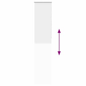Roleta zatemňovací bílá 40x230 cm šířka látky 35,7 cm polyester - obrázek 9