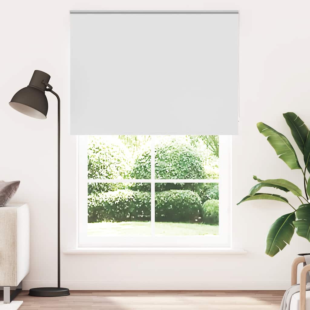 vidaXL Rolgordijn verduisterend 155x230 cm stofbreedte 151,6 cm wit afbeelding