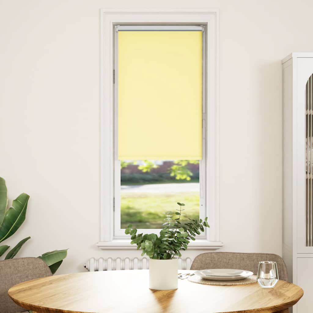 vidaXL Rolgordijn 55x150 cm verduisterend stofbreedte 50,7cm geel afbeelding
