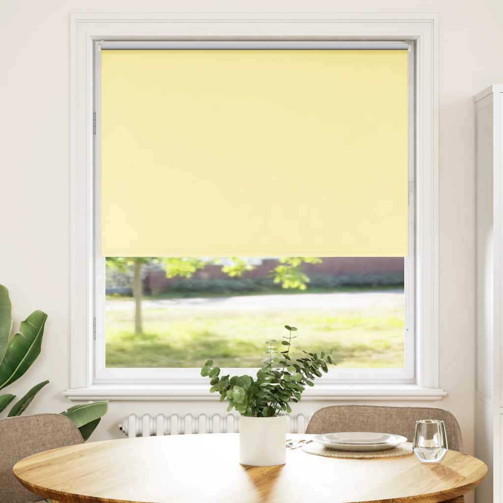 vidaXL Roleta Zatemnenie žltá 110x150 cm Šírka látky 105,7cm Polyester