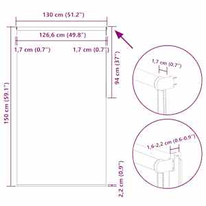 Roleta zatemňovací žlutá šířka látky 126,6 cm polyester - obrázek 18