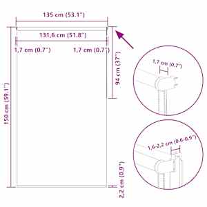Roleta zatemňovací žlutá šířka látky 131,6 cm polyester - obrázek 18