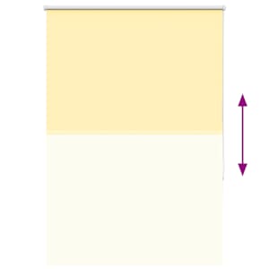 Roleta zatemňovací žlutá 90x175 cm šířka látky 85,7cm polyester - obrázek 9