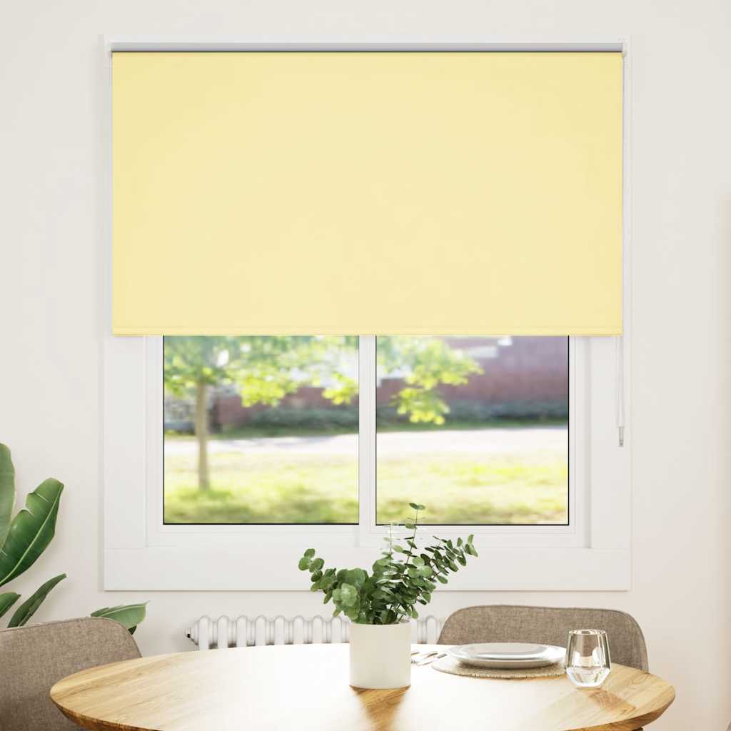 vidaXL Jaluză cu role opace Galben 130x175 cm Lățime material 126,6 cm